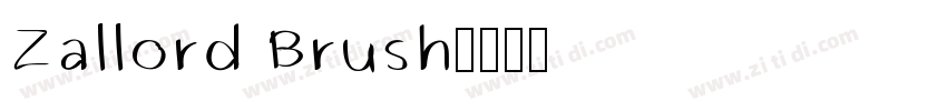 Zallord Brush字体转换